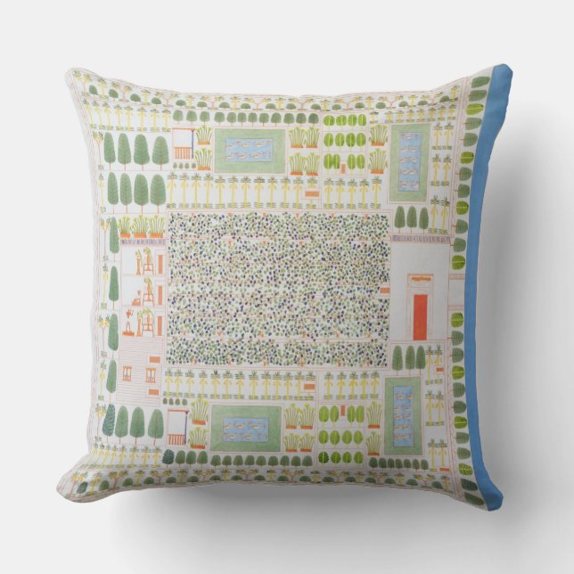 Garden of a High Ranking Egyptian Dignitary, from Throw Pillow (Front)