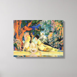 Garden Of Allah By Maxfield Parrish Canvas Print