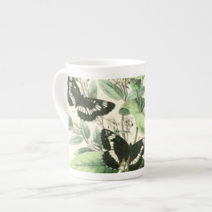 Garden of Butterflies and Flowers Bone China Mug