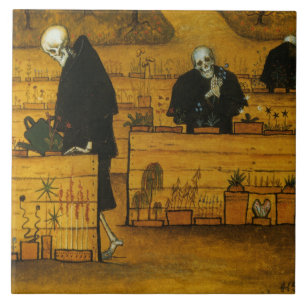 Garden of Death (by Hugo Simberg) Tile