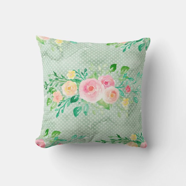 Garden of Delights Throw Pillow (Front)