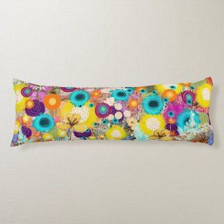 Garden of Dreams - Nature Inspired Floral Art -  Body Pillow