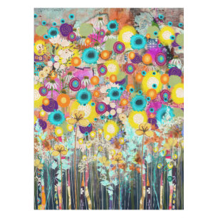 Garden of Dreams - Nature Inspired Floral Art - Tablecloth