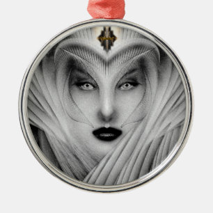 Garden Of Dreams Stone Bust Metal Ornament