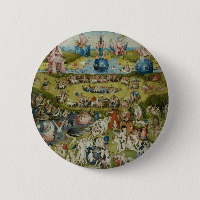 Garden of Earthly Delights, 1490-1500 2 Inch Round Button (Front)