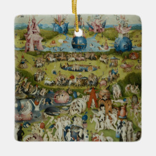 Garden of Earthly Delights, 1490-1500 Ceramic Ornament