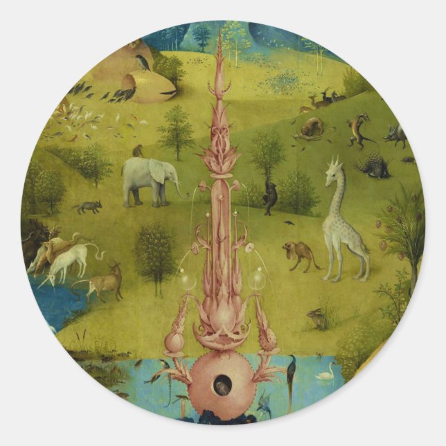 Garden of Eden - Hieronymus Bosch Classic Round Sticker (Front)
