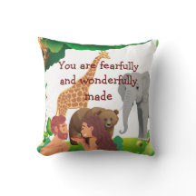 Garden of Eden Kids Throw Pillow 