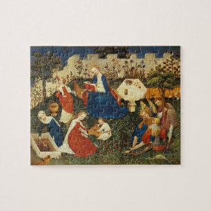 Garden of Eden medieval art Jigsaw Puzzle