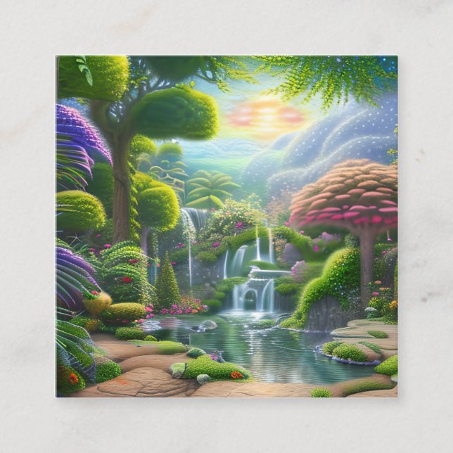 Garden of Eden Square Business Card (Front)