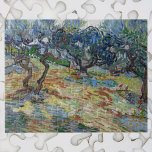 Garden of Gethsemane, Mount of Olives by van Gogh Jigsaw Puzzle<br><div class="desc">Garden of Gethsemane on the Mount of Olives (1889) by Vincent van Gogh is a vintage fine art post impressionism landscape nature painting featuring a grove of olive trees. Gethsemane is a garden at the foot of the Mount of Olives in Jerusalem, most famous as the place where Jesus and...</div>