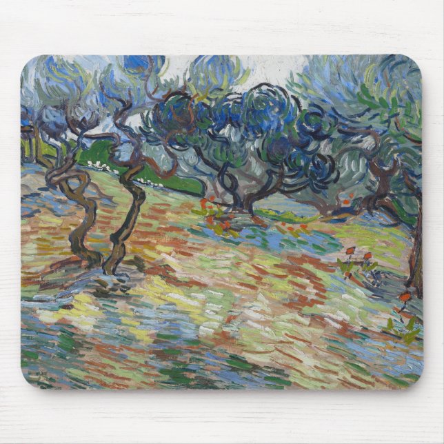 Garden of Gethsemane, Mount of Olives by van Gogh Mouse Pad (Front)