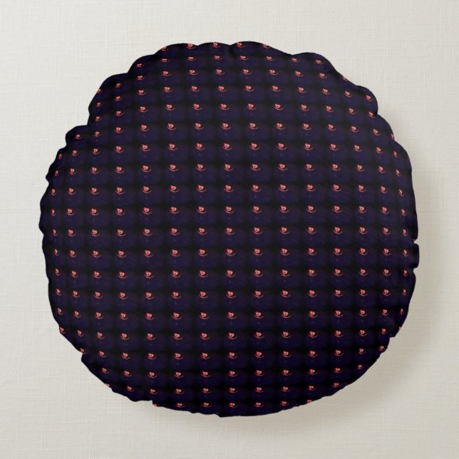 Garden Of Hearts Round Pillow (Front)