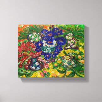 Garden of Joy - Om Canvas Painting