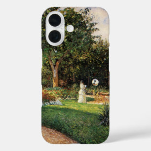 Garden of Les Mathurins at Pontoise by Pissarro iPhone 16 Case