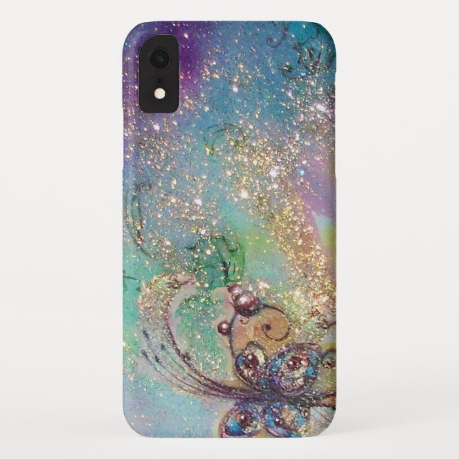 GARDEN OF LOST SHADOWS -MAGIC BUTTERFLY PLANT Blue Case-Mate iPhone Case (Back)