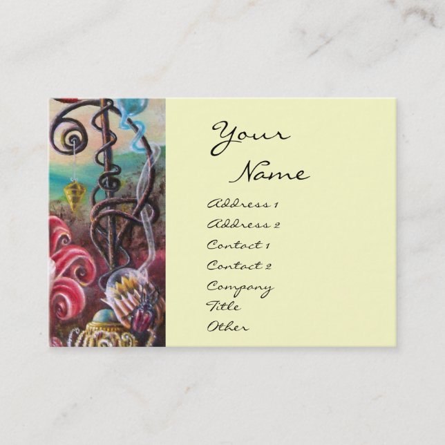 GARDEN OF MELISSA .white,cream Business Card (Front)
