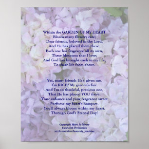 Garden of my Heart Hydr Poster