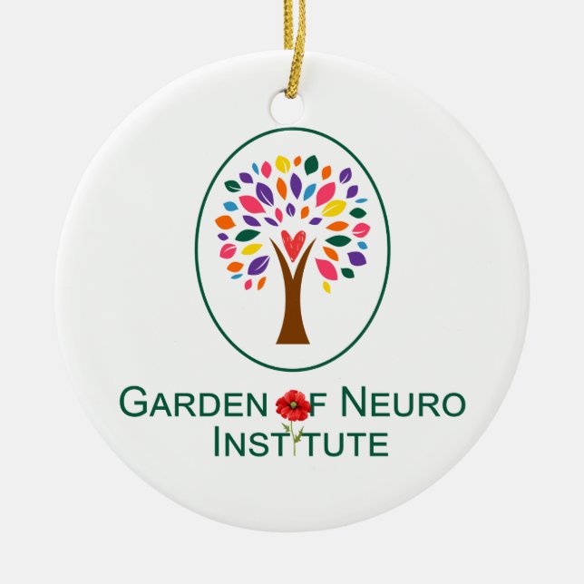 Garden of Neuro Institute Hanging Ornament (Front)