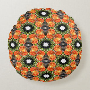 Garden of Poppies.... Round Pillow