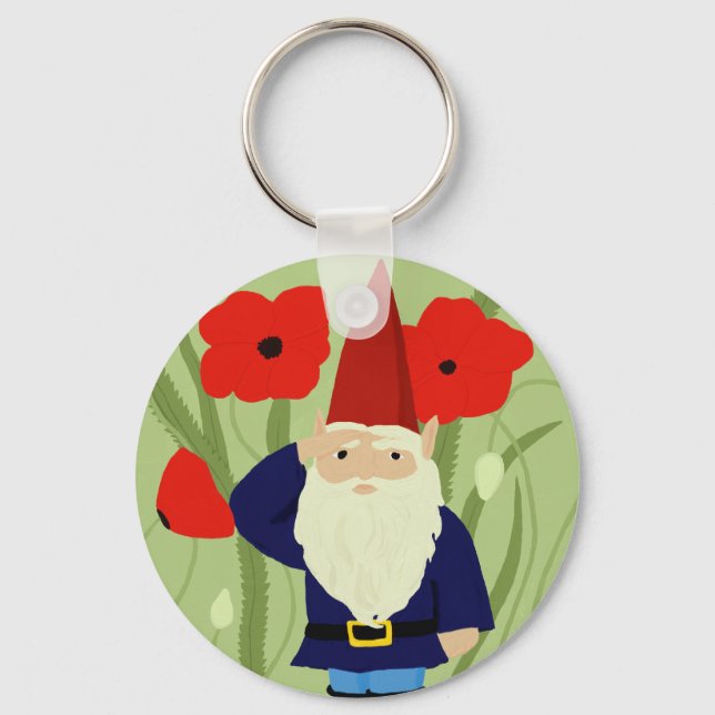 Garden of Remembrance Gnome Keychain (Front)
