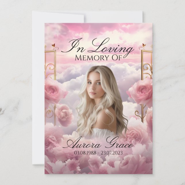Garden of Roses - LIA003 Memorial Card & Poem (Front)