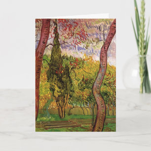 Garden of Saint-Paul Hospital by Vincent van Gogh Card