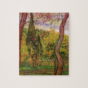 Garden of Saint-Paul Hospital by Vincent van Gogh Jigsaw Puzzle