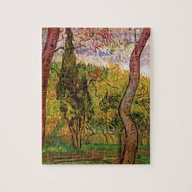 Garden of Saint-Paul Hospital by Vincent van Gogh Jigsaw Puzzle (Vertical)