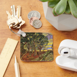 Garden of Saint-Paul Hospital by Vincent van Gogh Keychain