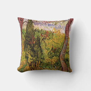 Garden of Saint-Paul Hospital by Vincent van Gogh Throw Pillow