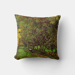 Garden of Saint-Paul Hospital by Vincent van Gogh Throw Pillow