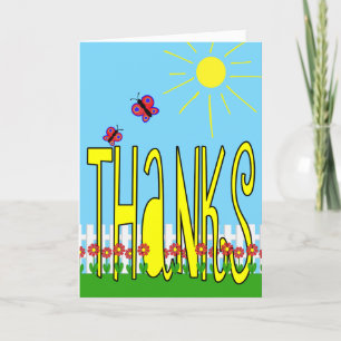 Garden of Thanks Any Occasion Thank You Card