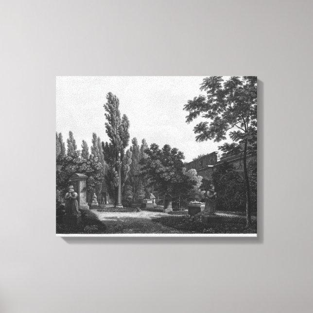 Garden of the cloister, Musee des Monuments Canvas Print (Front)