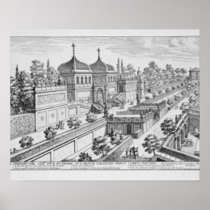 Garden of the Duke of Parma on the Palatine Hill, Poster