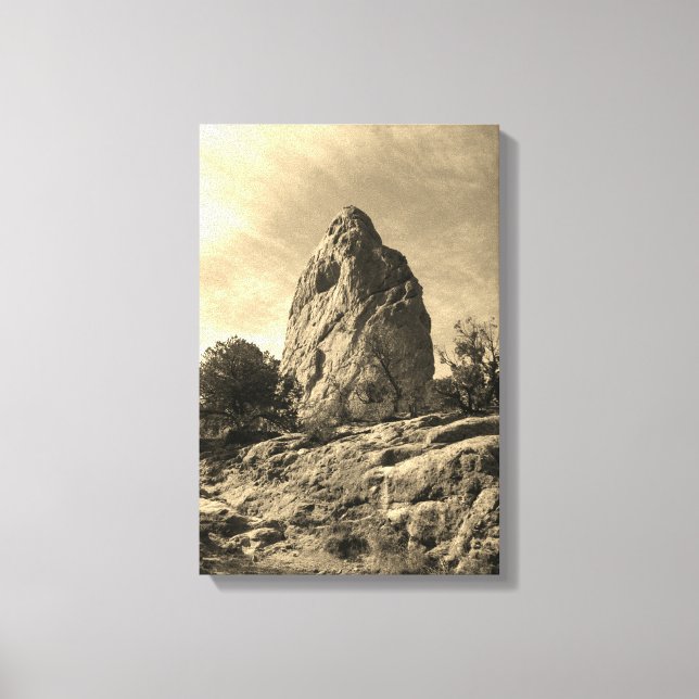 Garden of the Gods Colorado Boulder Canvas Print (Front)