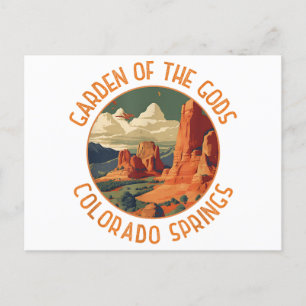Garden of the Gods Colorado Springs Distressed Cir Postcard