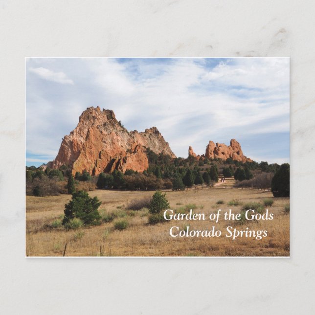 Garden of the Gods, Colorado Springs Postcard (Front)