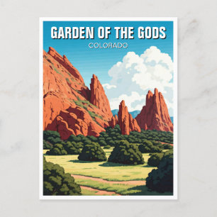 Garden of the Gods Colorado Travel Postcard