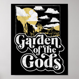 Garden Of The Gods Colorado Vintage 80s Climbing G Poster
