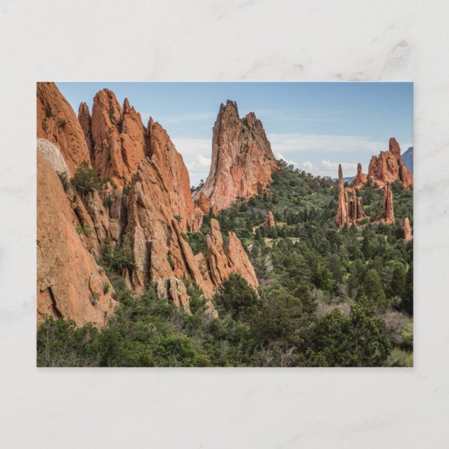 Garden of the Gods in Colourful Colorado Postcard (Front)
