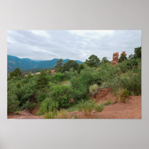 Garden of the Gods Mountains and Hills Poster