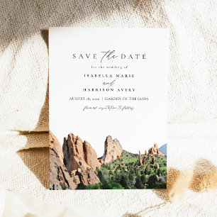 GARDEN OF THE GODS Skyline Travel Save the Date Invitation