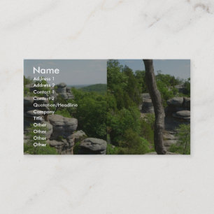 Garden Of The Gods-Southern Illinois. Stereographi Business Card