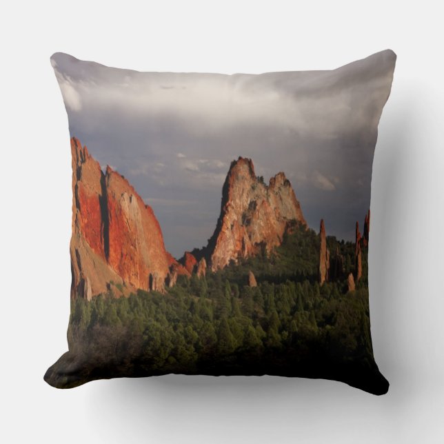Garden of the Gods Throw Pillow (Front)