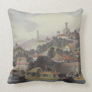 Garden of the Imperial Palace, Peking, from 'China Throw Pillow