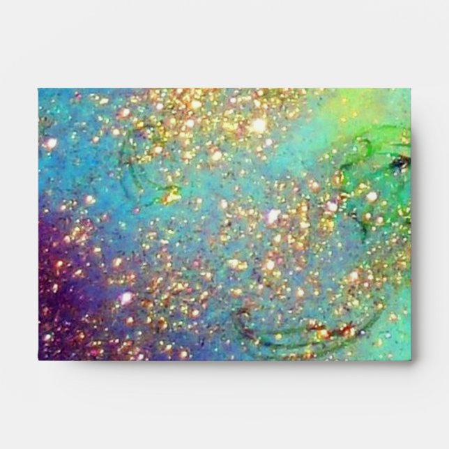 GARDEN OF THE LOST SHADOWS blue green gold yellow Envelope (Front)