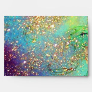 GARDEN OF THE LOST SHADOWS blue green gold yellow Envelopes