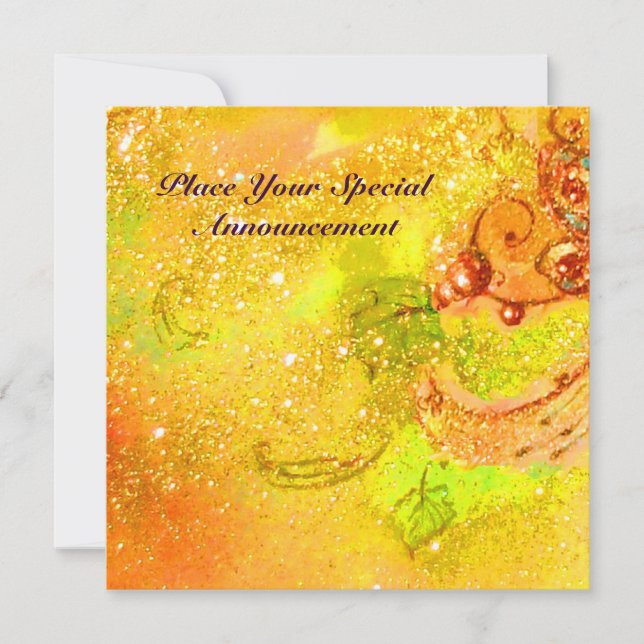 GARDEN OF THE LOST SHADOWS / BUTTERFLY MONOGRAM ANNOUNCEMENT (Front)