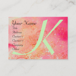 GARDEN OF THE LOST SHADOWS -BUTTERFLY MONOGRAM BUSINESS CARD